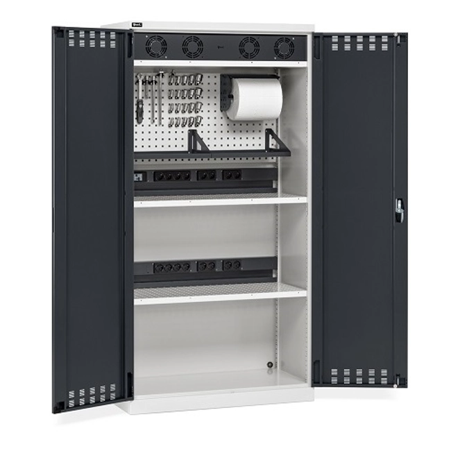 Vendita online Armadio Perfom con porte battenti ripiani e prese mm.1023x555x2000H (RIF.1400)